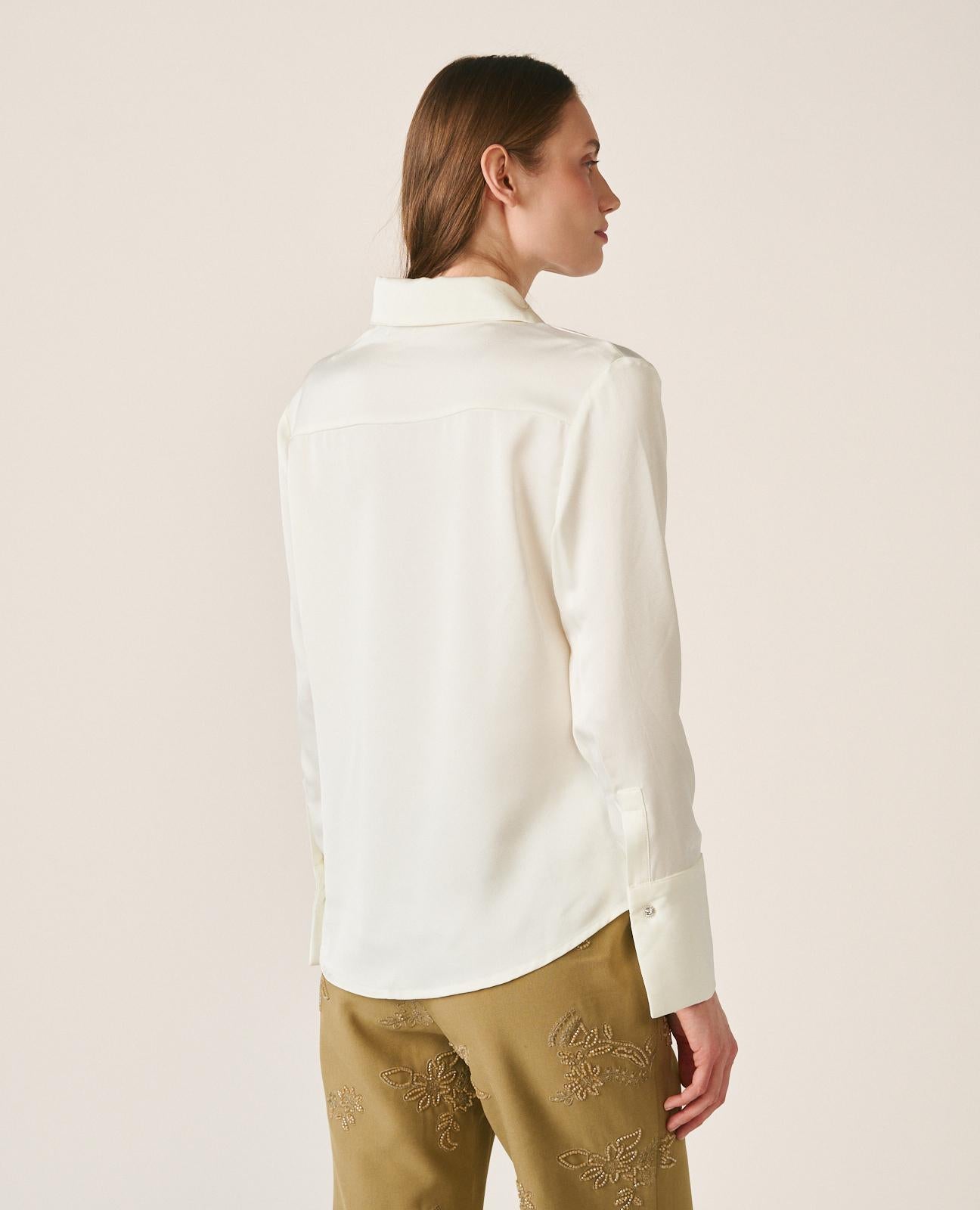 alma-en-pena-satinbluse-slim-fit-wei image 8