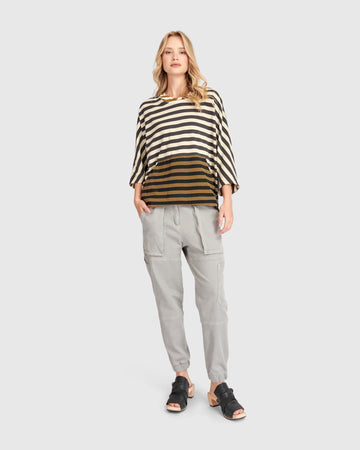 alembika-cargo-jogger-pants-grau-high-rise-cargohose-mit-b-ndchen image 8
