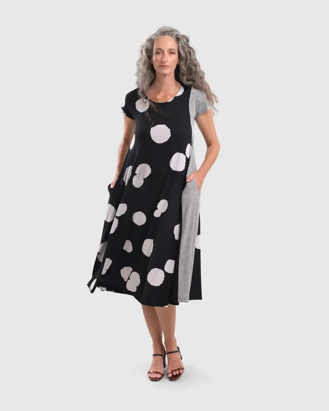 alembika-spot-trapeze-kleid-schwarz-jersey-mit-taschen image 1