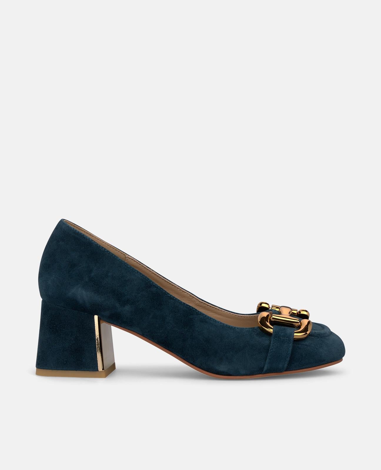 alma-en-pena-wildleder-pumps-blau-5-5-cm-blockabsatz image 1