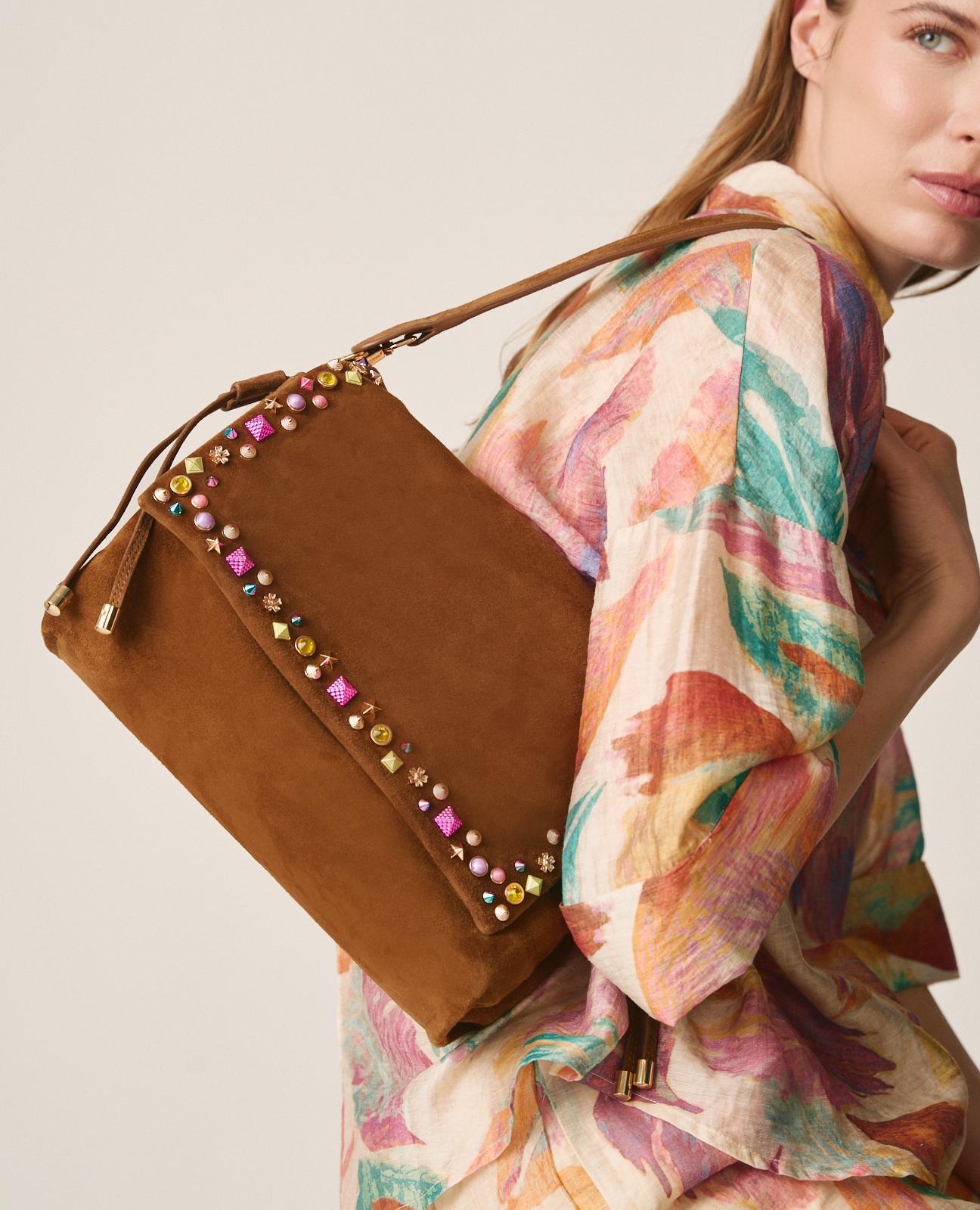 alma-en-pena-shopper-tasche-leder-mit-nieten-caramelo image 4