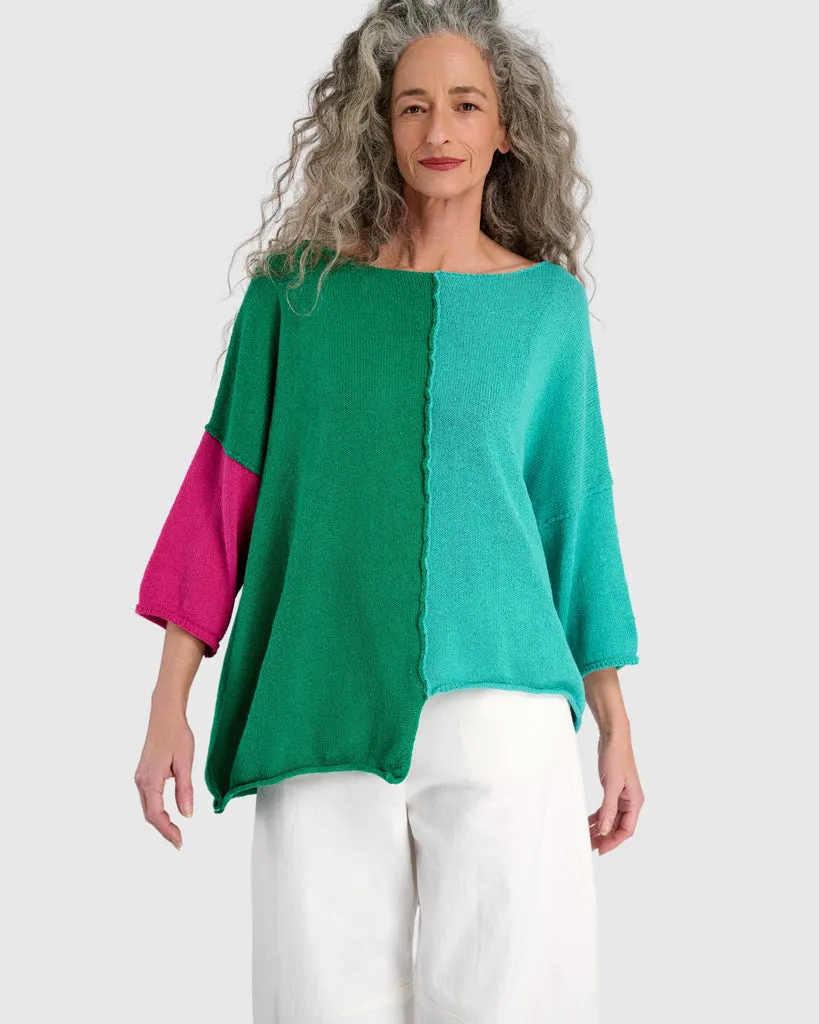 alembika-loose-colorblock-sweater-mix image 1