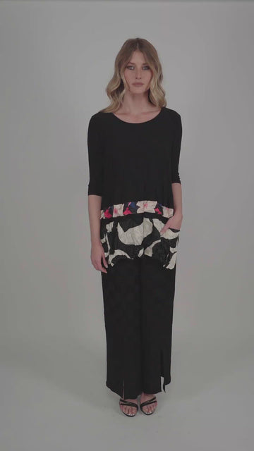 alembika-luxe-satin-hose-check-karo-mit-schlitz image 3