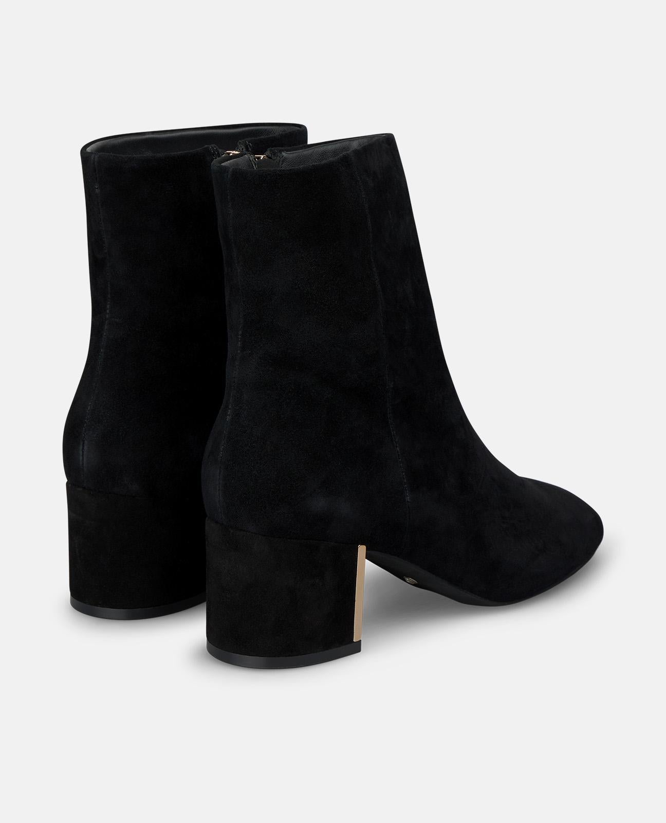 alma-en-pena-stiefeletten-schwarz-velours-5-5-cm-blockabsatz image 3