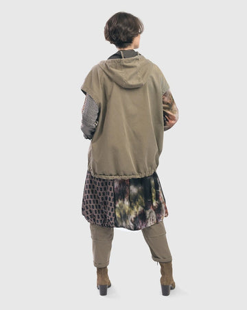 alembika-soft-twill-drawstring-weste-khaki image 5