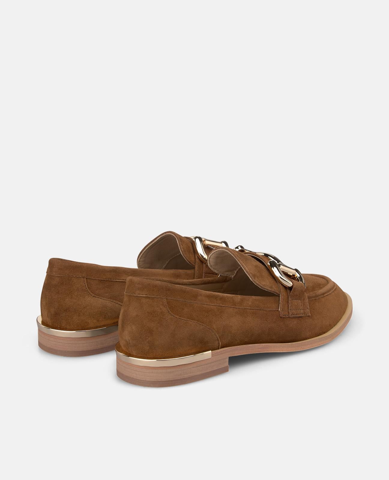 alma-en-pena-loafer-caramelo-nappa-mit-metall-detail-und-2-cm-absatz image 3