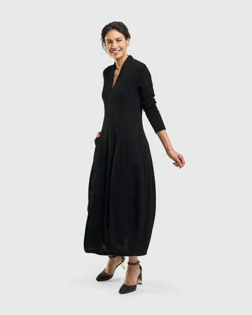 alembika-elvira-cocoon-kleid-schwarz-jacquardkleid-ed549b image 5