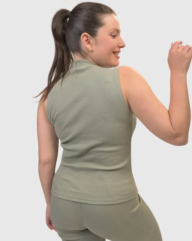 alembika-asana-high-neck-top-nature-tank-top image 1