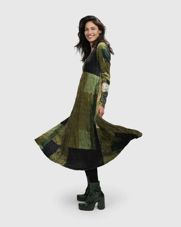 alembika-al-fresco-maxi-dress-olive-damen-maxikleid image 8