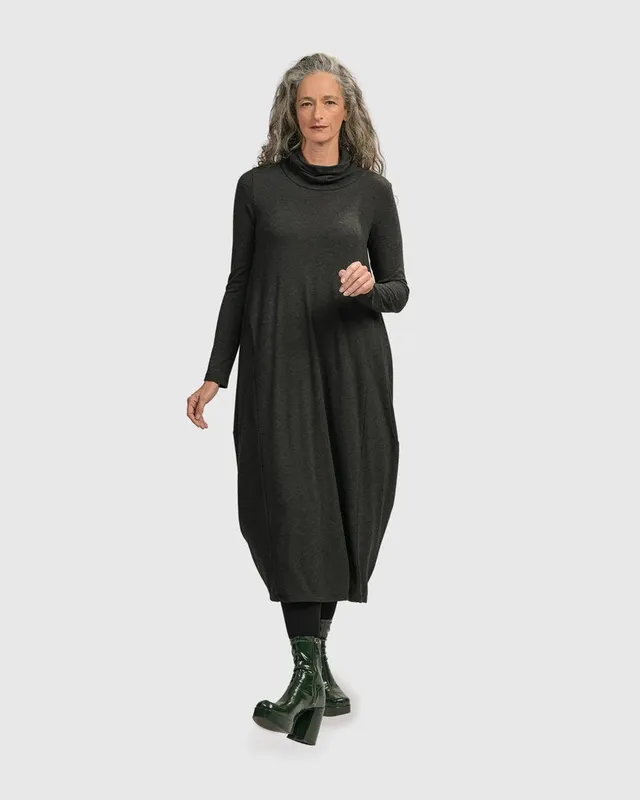 alembika-urban-spice-of-life-cocoon-kleid-charcoal image 1