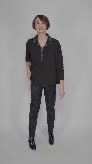 alembika-henley-ribbed-boxy-top-tie-dye-damen-pullover image 3