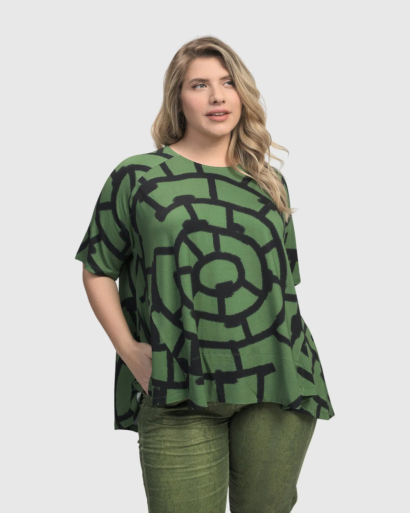 alembika-hypnotic-swing-tunika-top-clover image 1