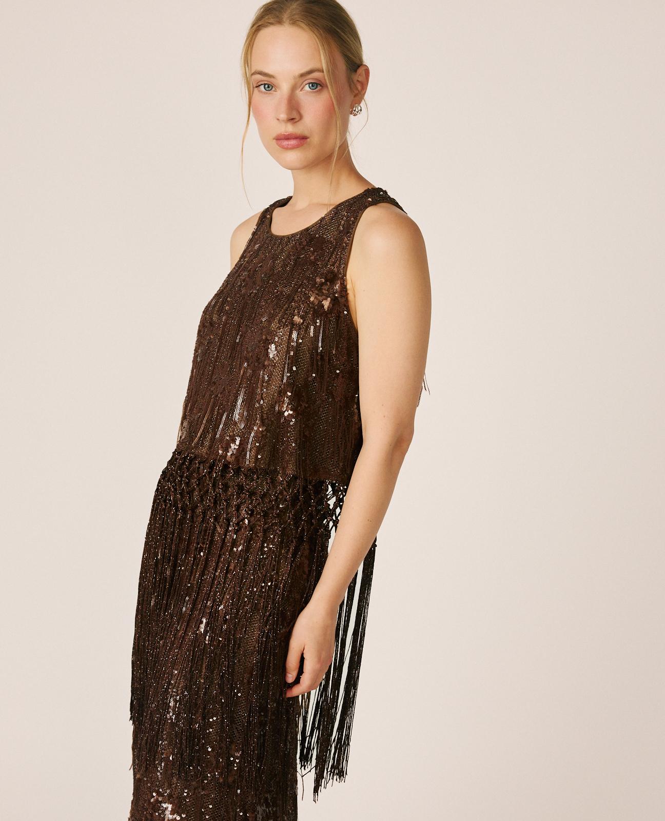 alma-en-pena-top-with-fringe-paillettentop-braun image 3