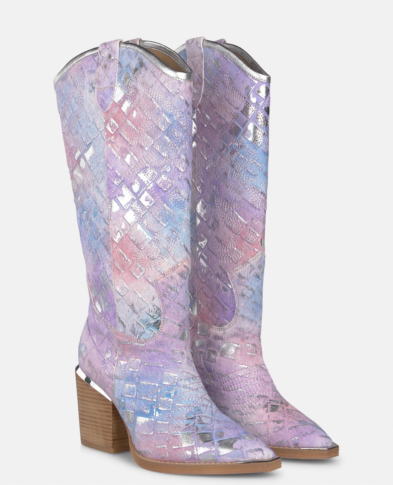 alma-en-pena-cowboy-boot-westernstiefel-lila-32-5-cm-8-5-cm-absatz image 3