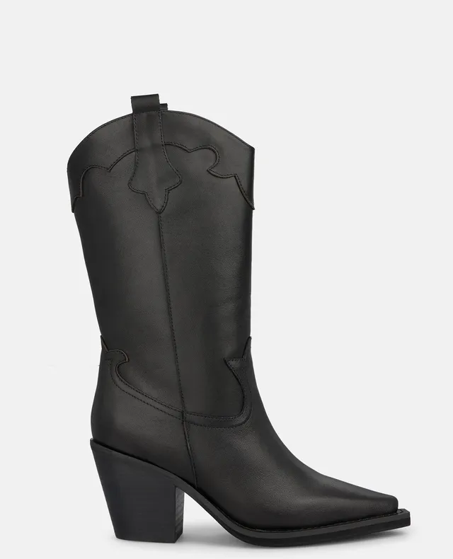 alma-en-pena-cowboy-stiefel-schwarz-nappa-7-cm-blockabsatz image 1