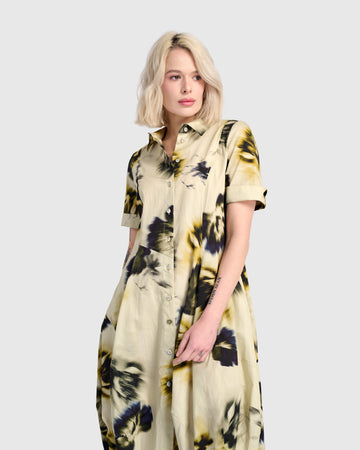 alembika-barb-cotton-shirthemdkleid-pansy-floral image 3