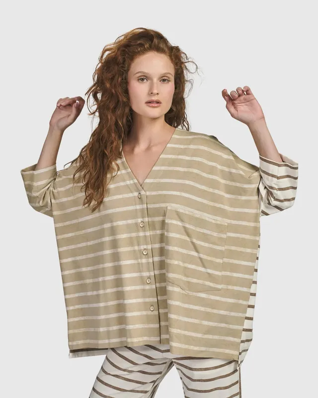 alembika-oasis-oversized-cardigan-tan image 1