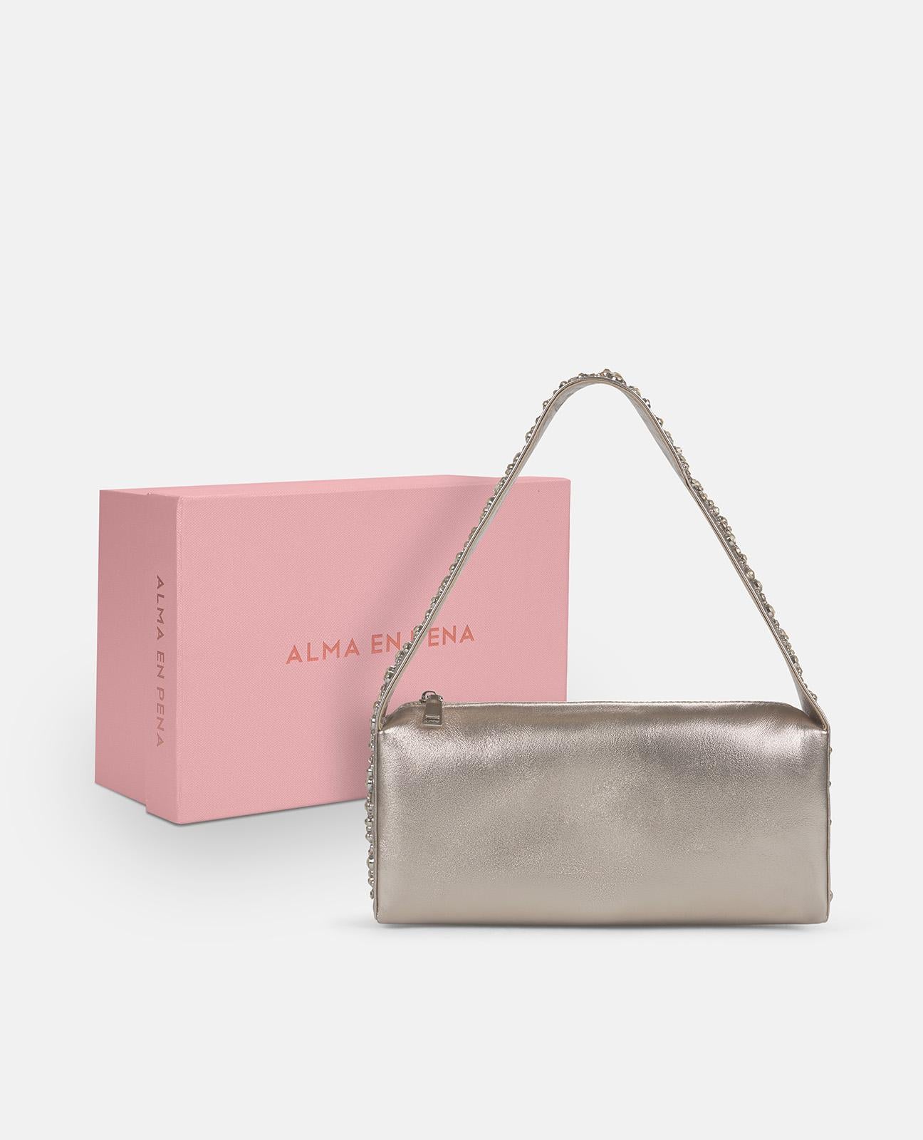 alma-en-pena-handle-bag-mit-nieten-bronce-henkeltasche image 4
