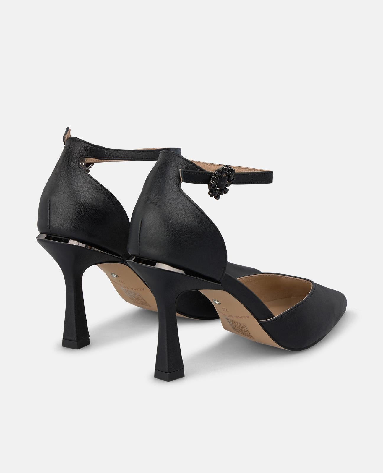 alma-en-pena-napa-pumps-schwarz-8-cm-mit-kn-chelriemen image 3