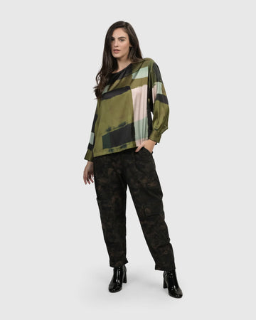 alembika-alfresco-market-top-olive-damen-bluse image 5