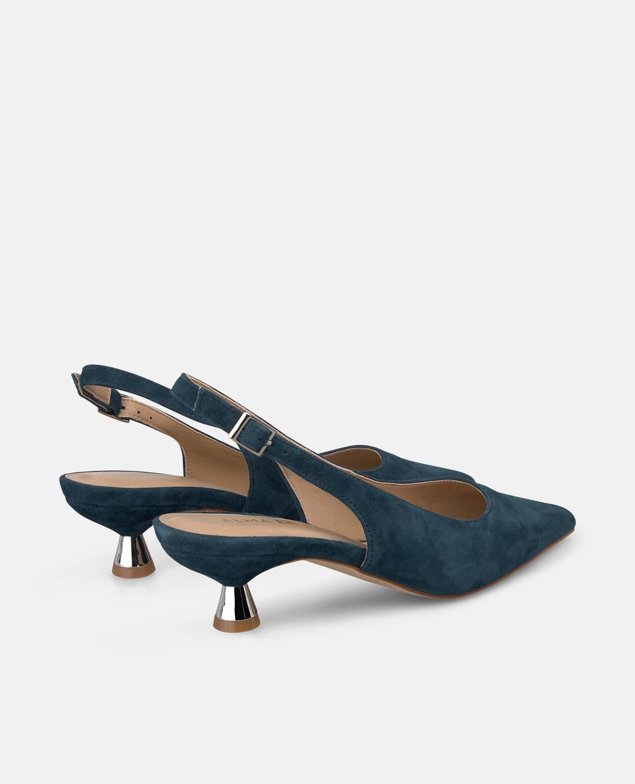 alma-en-pena-basic-slingback-pumps-mit-kittenabsatz-4-cm-in-blau image 3