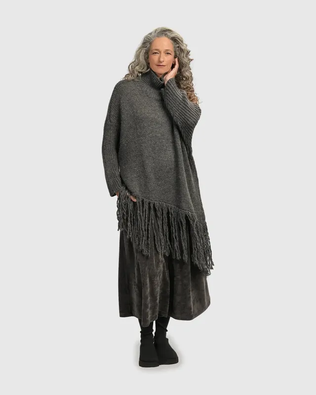 alembika-urban-turtleneck-tunic-top-grey-stricktunika image 1