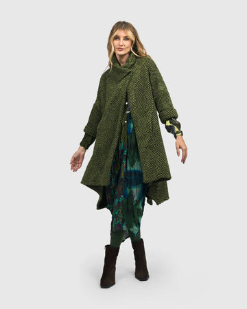 alembika-dupont-overcoat-green-damen-strickmantel-mit-u-kante image 2