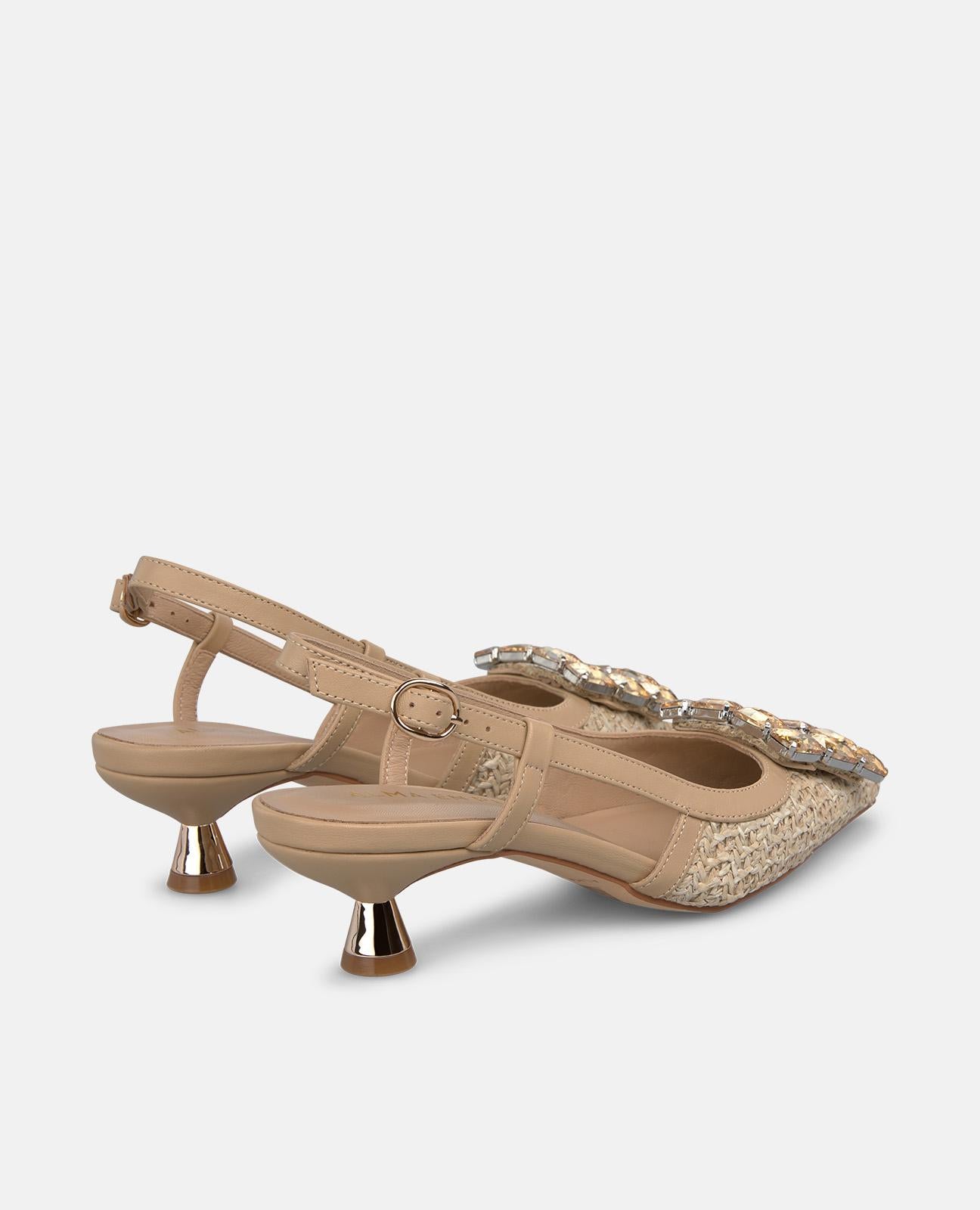 alma-en-pena-raffia-slip-on-pumps-arena-4-5-cm image 3