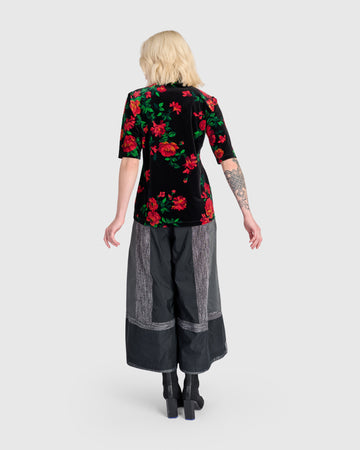 alembika-aria-velvet-mockneck-shirt-roses image 5