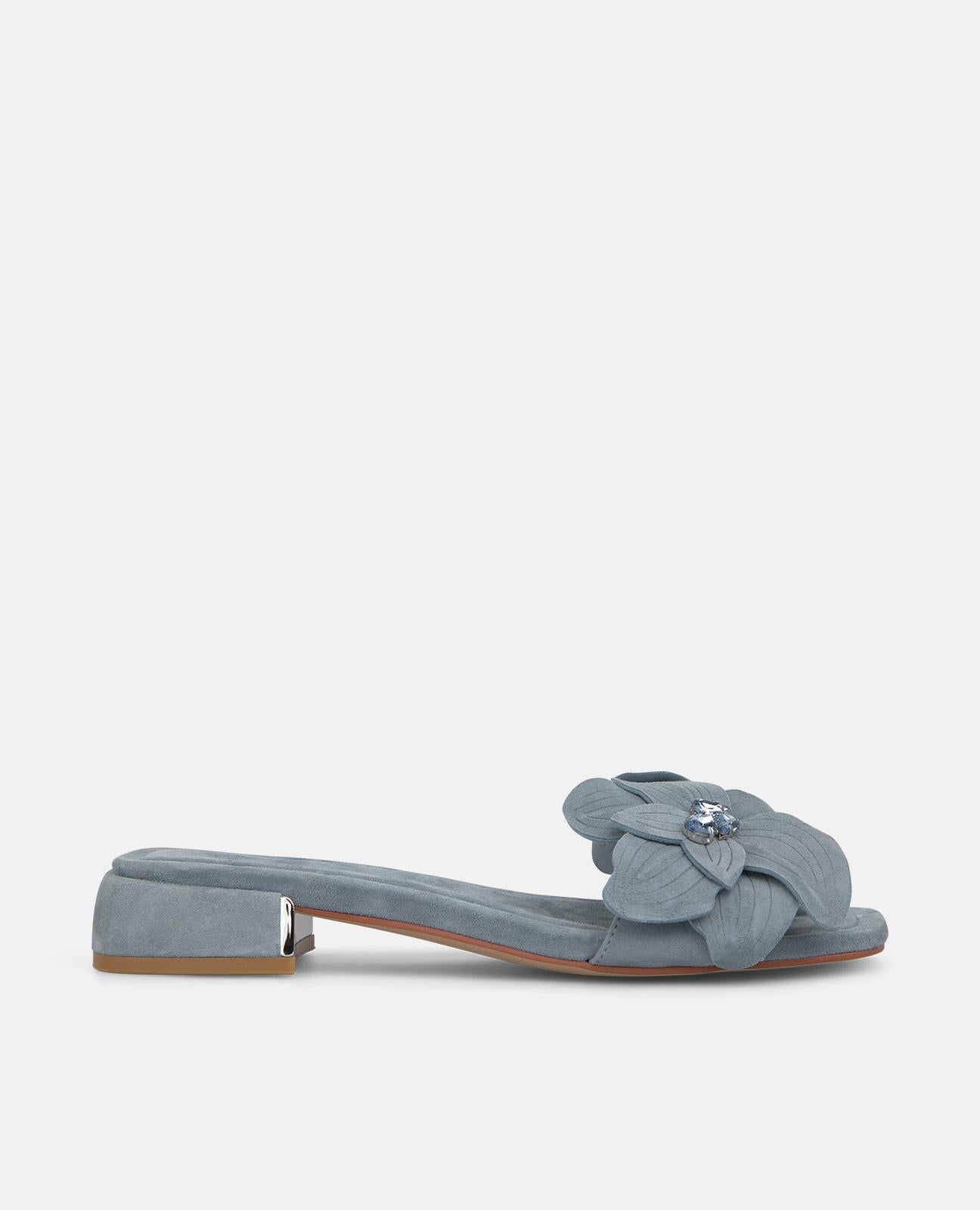 alma-en-pena-heeled-sandals-with-flower-sandale-blau-6-5-cm image 1