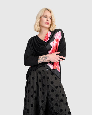 alembika-perle-draped-top-schwarz-pink image 8