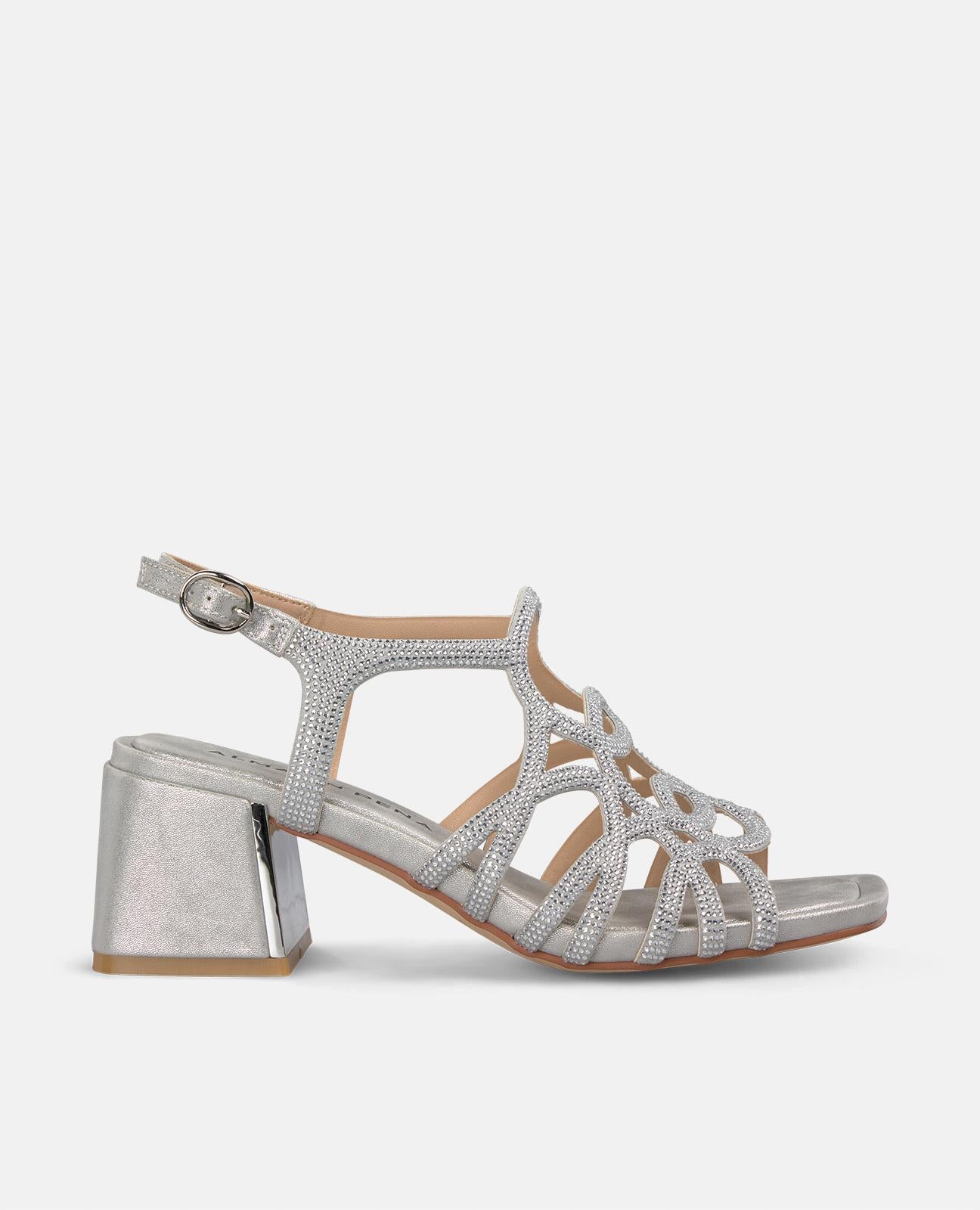 alma-en-pena-riemchen-sandale-silber-mit-strass-6-cm image 1