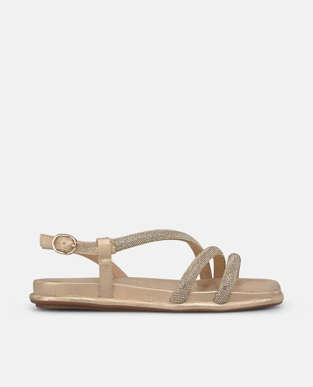 alma-en-pena-flat-sandal-flache-sandale-gold-metallic-2-cm image 1