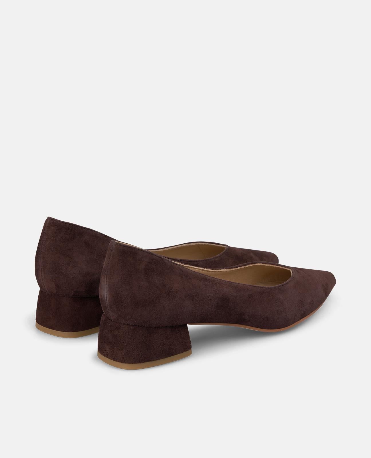 alma-en-pena-leder-spangen-ballerinas-mit-3-5-cm-blockabsatz-in-braun image 3