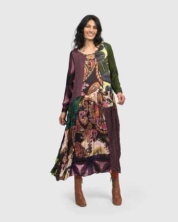 alembika-rosette-midi-dress-ad500m-paisley-patchwork-kleid image 5