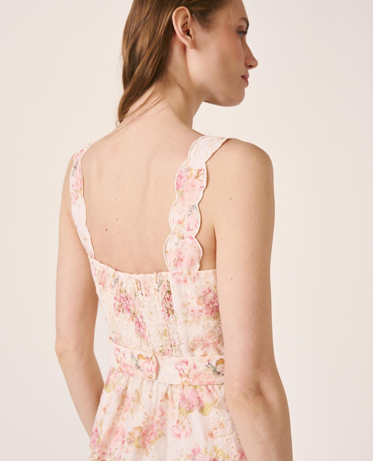 alma-en-pena-maxikleid-lang-rosa-floral-mit-stickerei-und-g-rtel-s image 7