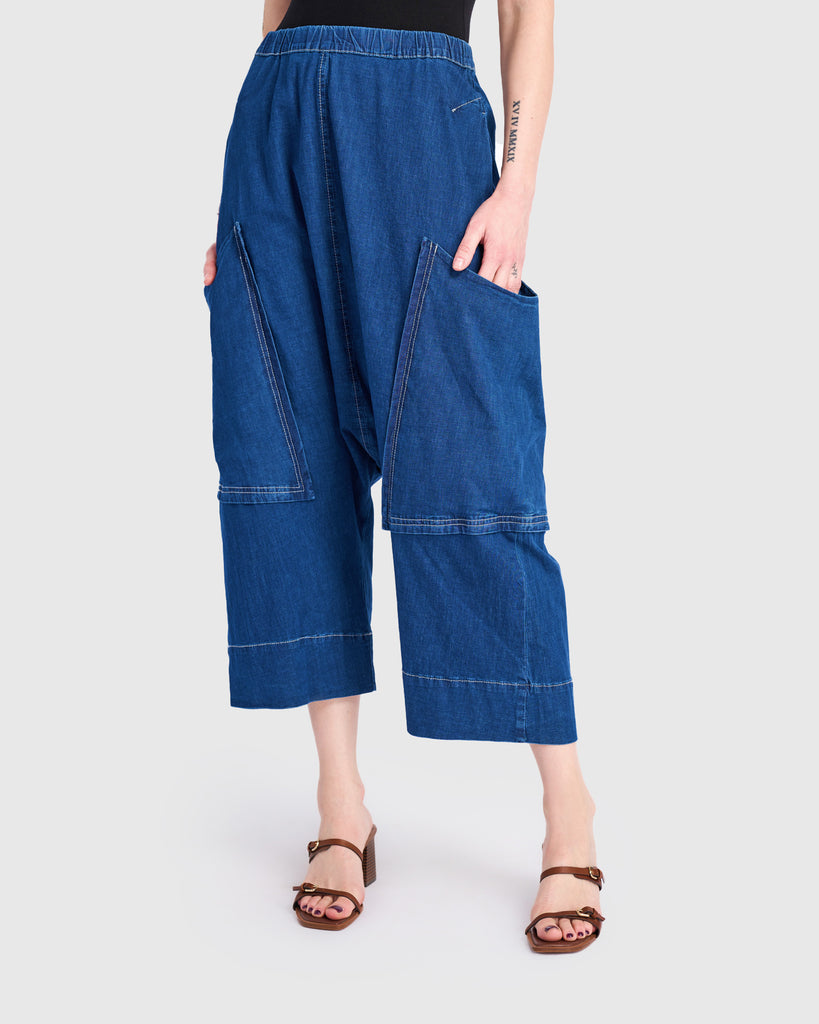 alembika-ace-harem-pants-denim-cropped-barrel-hose image 1