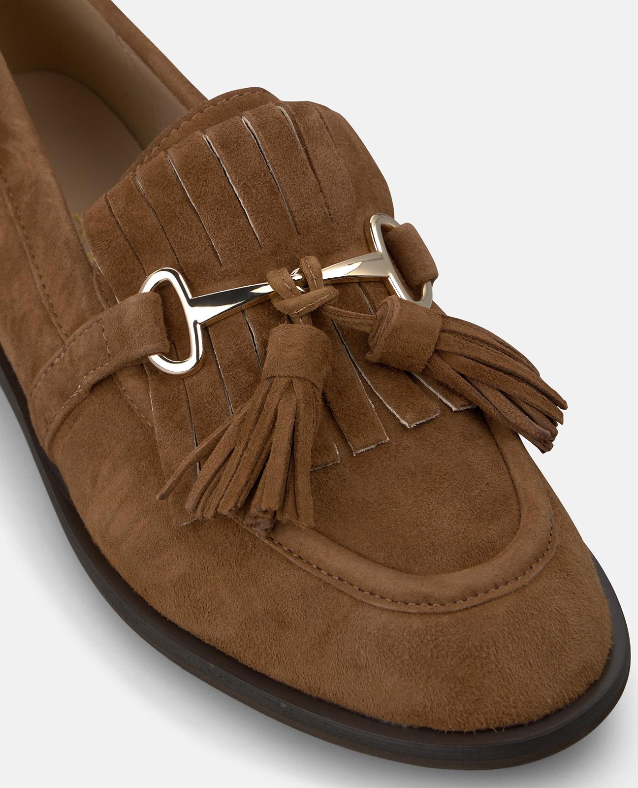alma-en-pena-suede-loafers-mokassin-mit-quasten-camel image 5