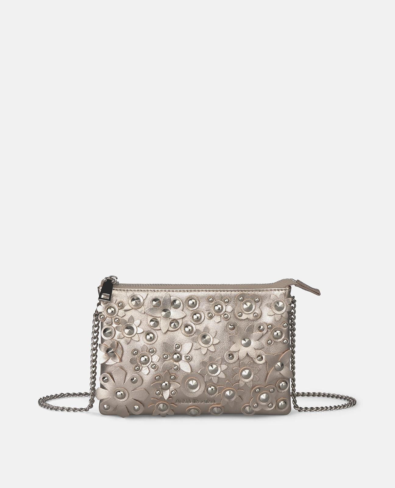 alma-en-pena-alfa-63371-leder-crossbody-mit-blumen-bronze image 2