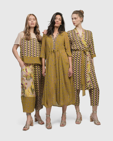 alembika-amelie-v-neck-caftan-meadow-damen-maxikleid image 7