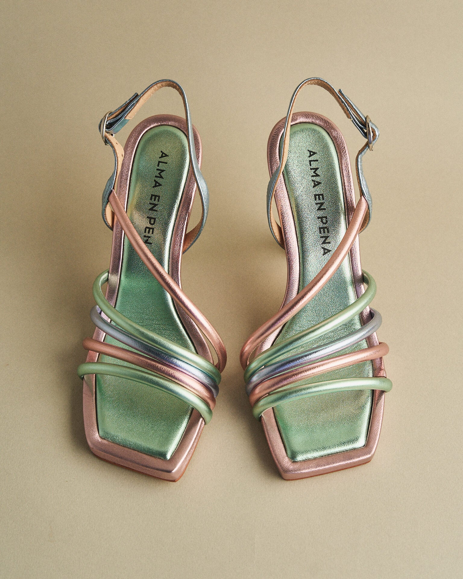 alma-en-pena-multicolor-damen-riemchen-sandalen-5-5-cm-blockabsatz image 1