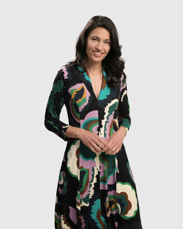 alembika-intermezzo-cocoon-kleid-v-ausschnitt image 5