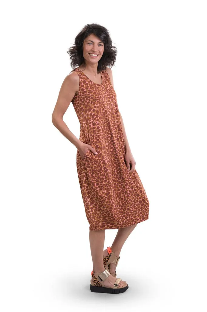 alembika-confetti-cocoon-kleid-orange-rmelloses-taschenkleid image 1