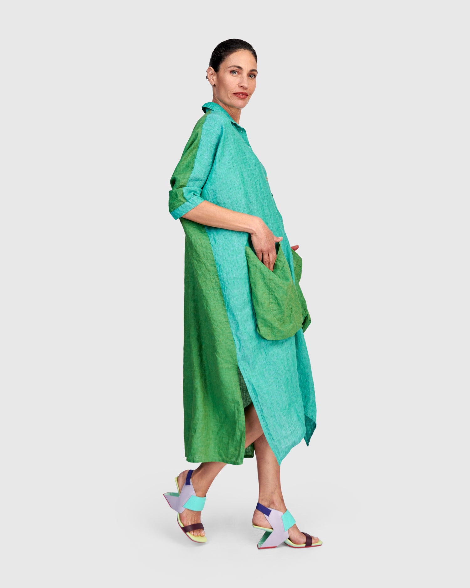 alembika-lagoon-leinenkleid-tropical-mix-maxi image 3