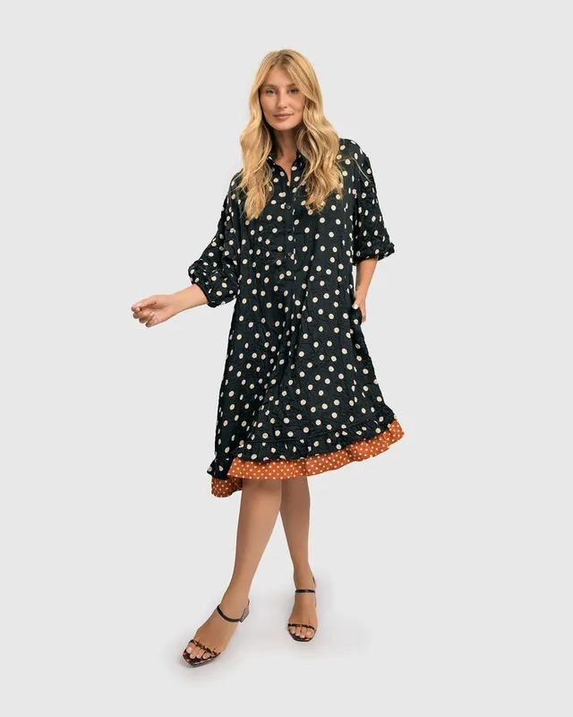 alembika-lara-ruffled-shift-kleid-dots image 1