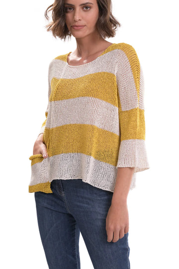 alembika-luxe-pocket-hem-pullover-yellow image 3