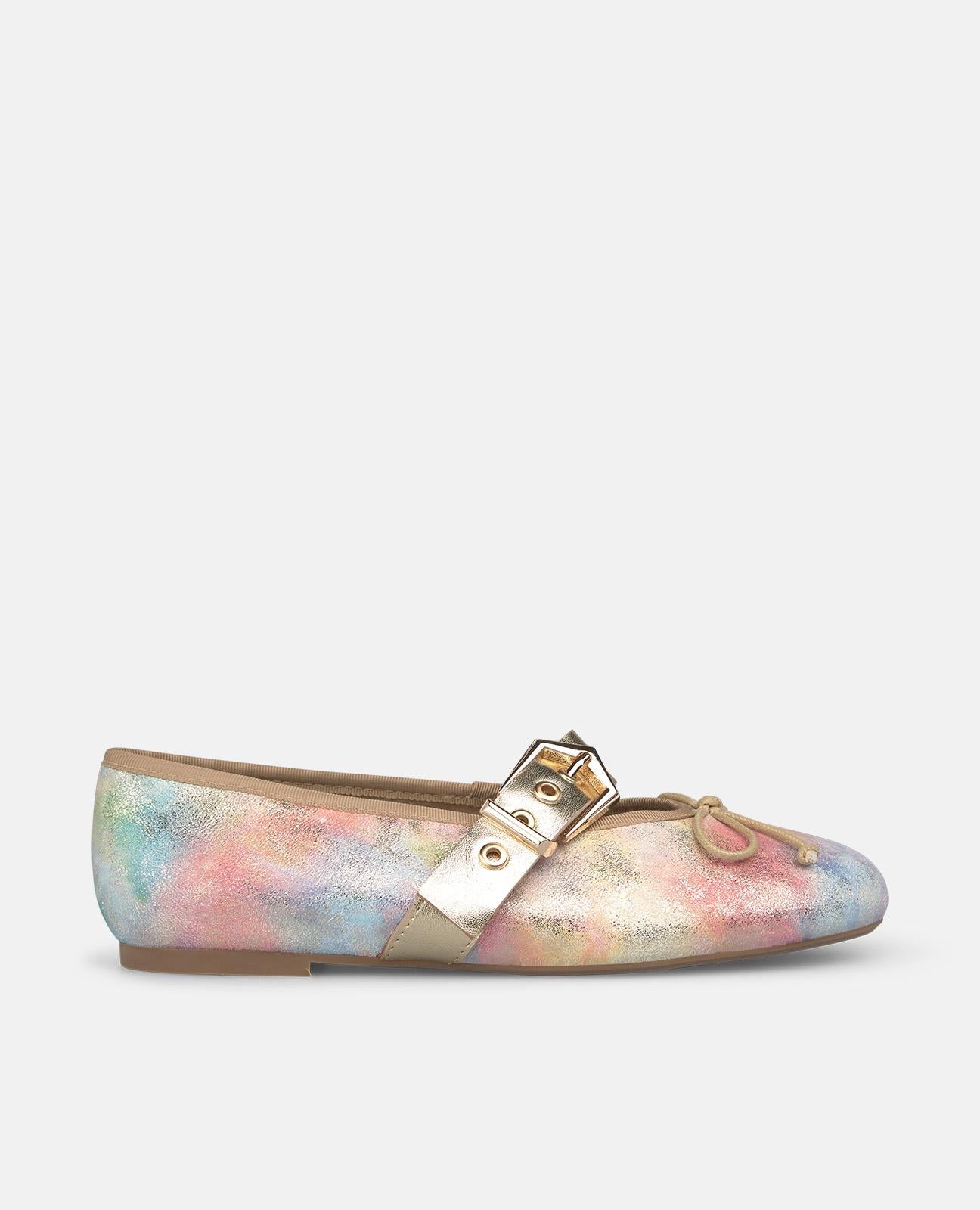 alma-en-pena-ballerinas-rosa-multicolor-fantasy-effekt-schnalle-2-cm-absatz image 1
