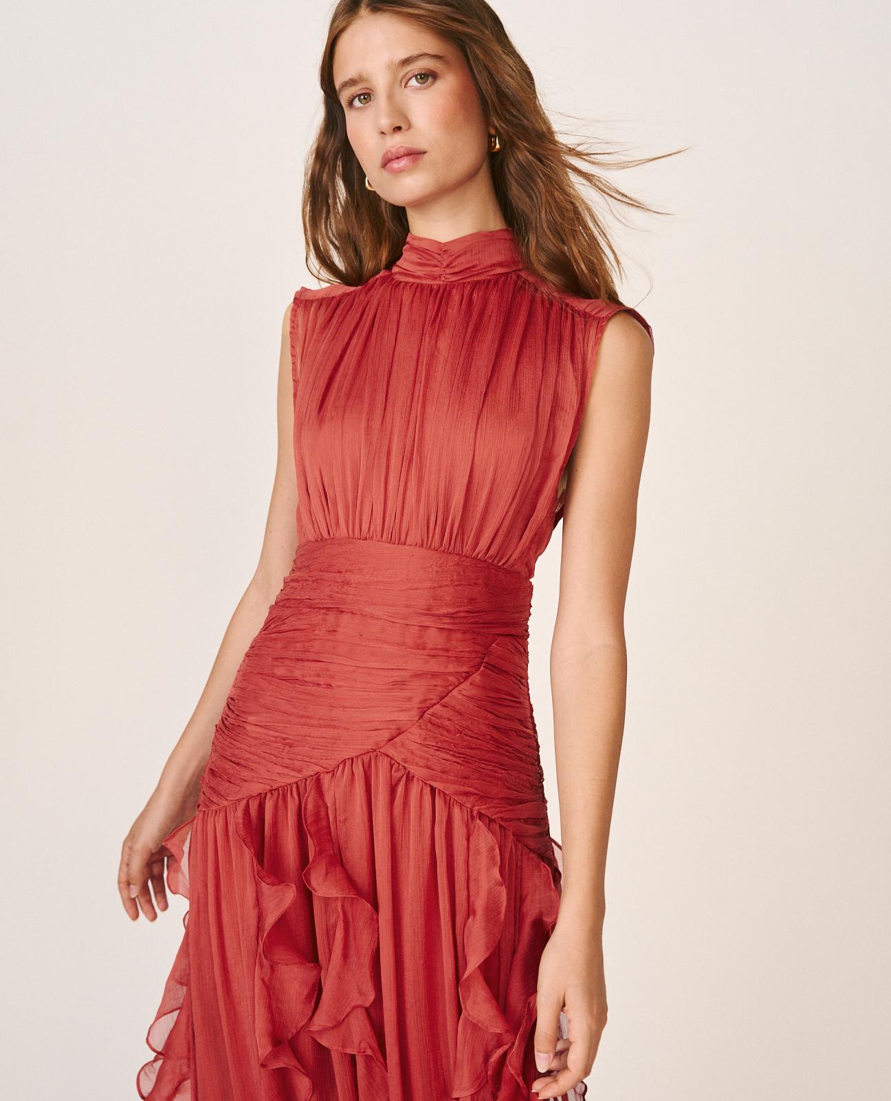 alma-en-pena-long-dress-with-ruffles-langes-r-schenkleid-rosa-rmellos image 4