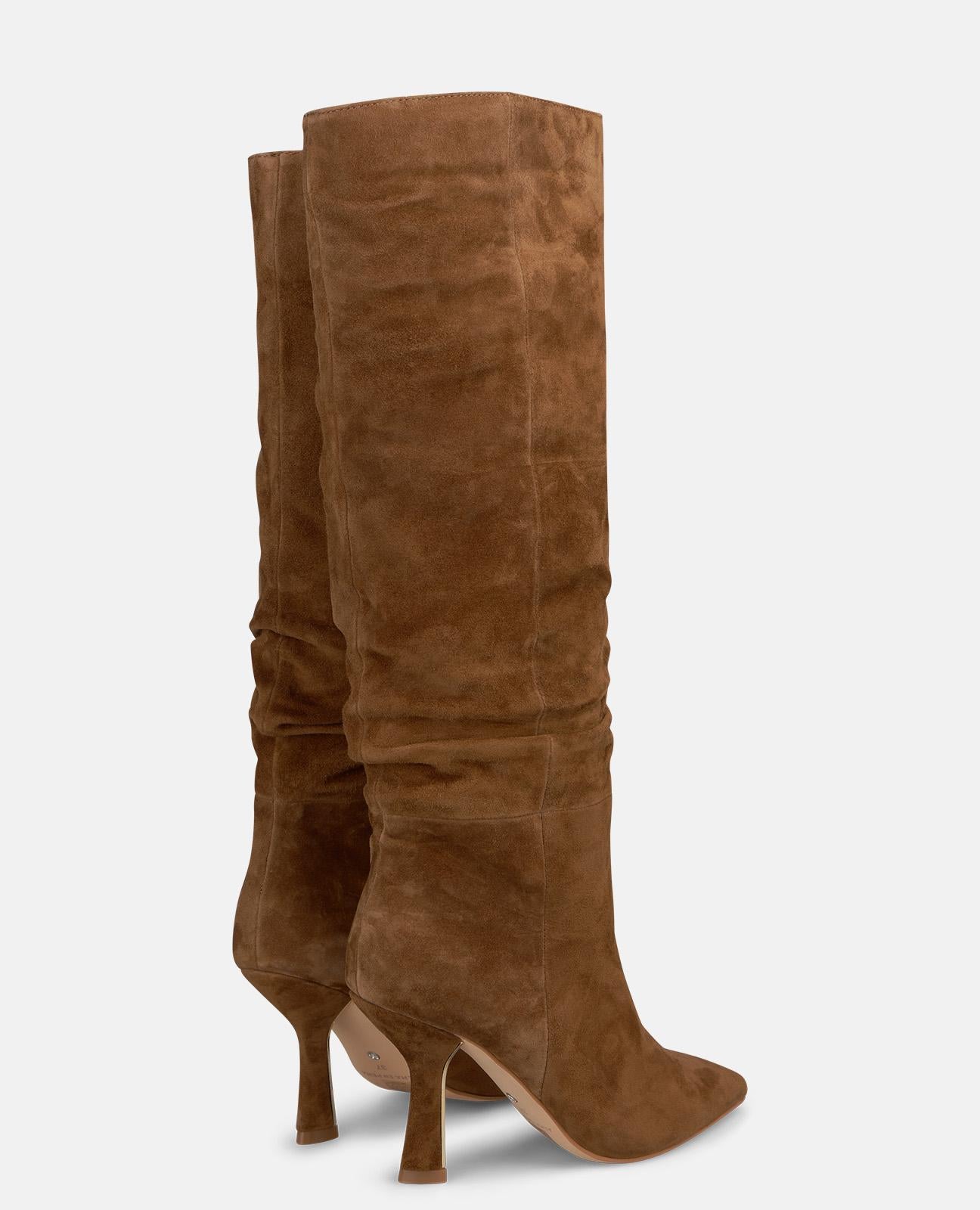 alma-en-pena-ruched-look-stiefel-camel-mit-trichterabsatz-8-5-cm image 3