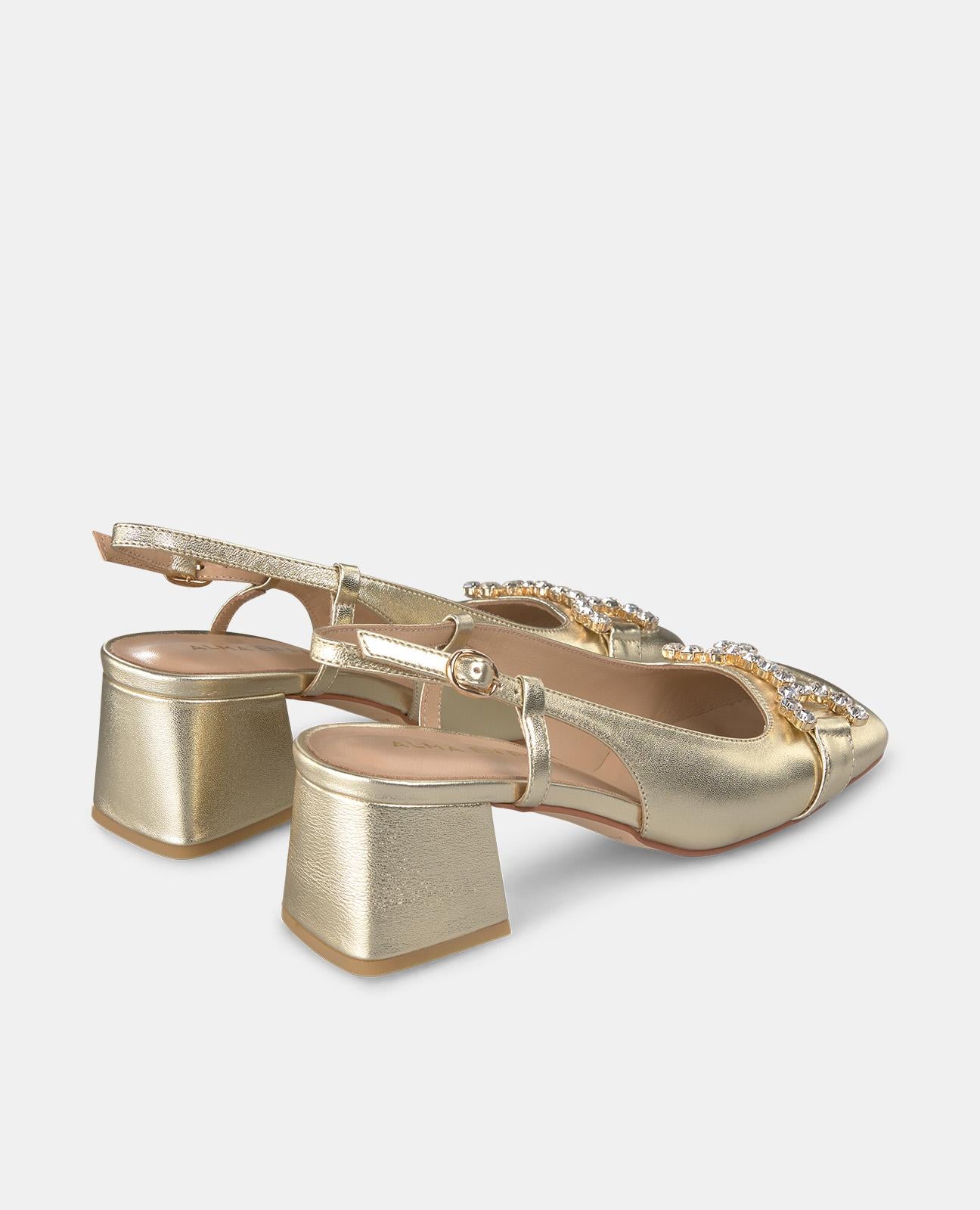 alma-en-pena-estribo-pumps-gold-5-5-cm-mit-strassb-gel image 3